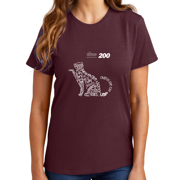 Ladies T Shirt, Short Sleeve_Charlie the Cat Thumbnail