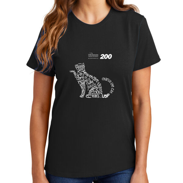 Ladies T Shirt, Short Sleeve_Charlie the Cat Thumbnail