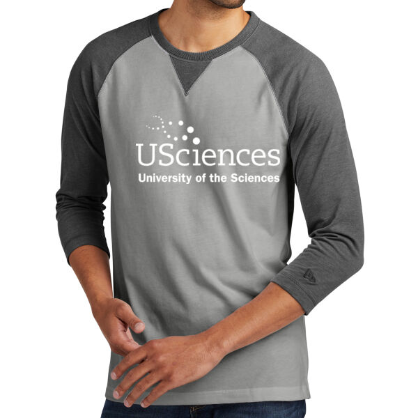 Sueded Cotton 3/4 Sleeve Baseball Raglan Tee Thumbnail